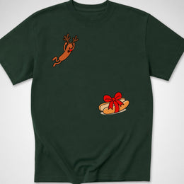 Reindeer Hotdog Dive — Youth Tee