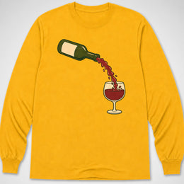 Red Wine Pour — Long Sleeve Tee