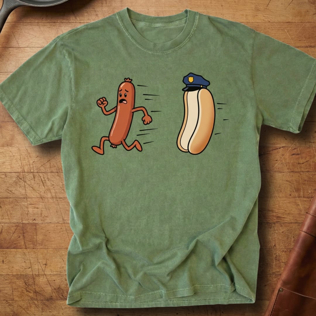 Hotdog on the Run — Premium Tee