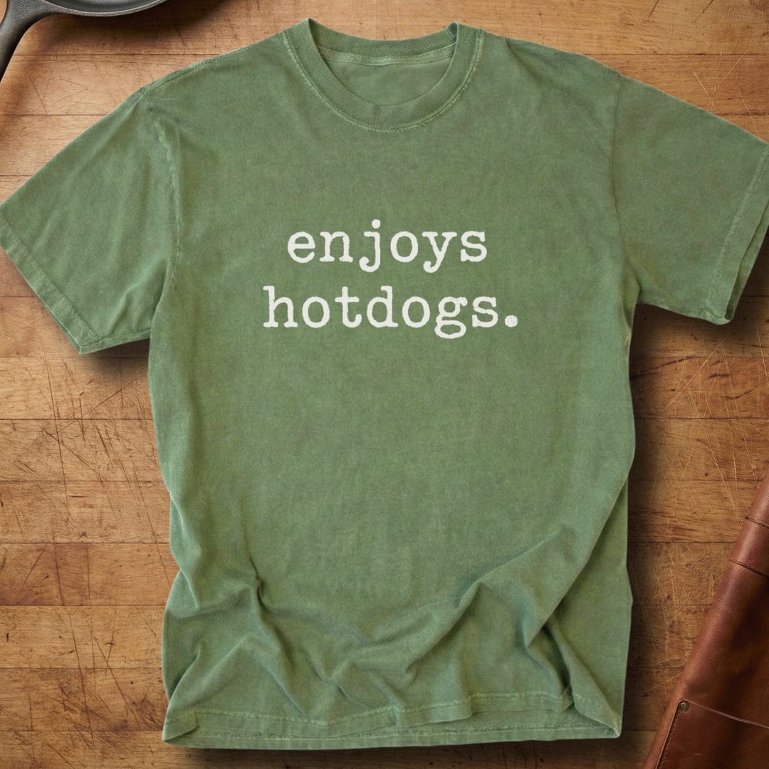 enjoys hotdogs — Premium Tee