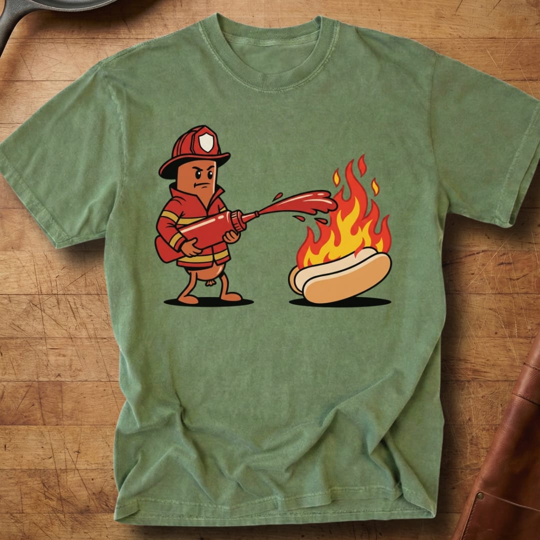 Firefighter Hotdog — Premium Tee