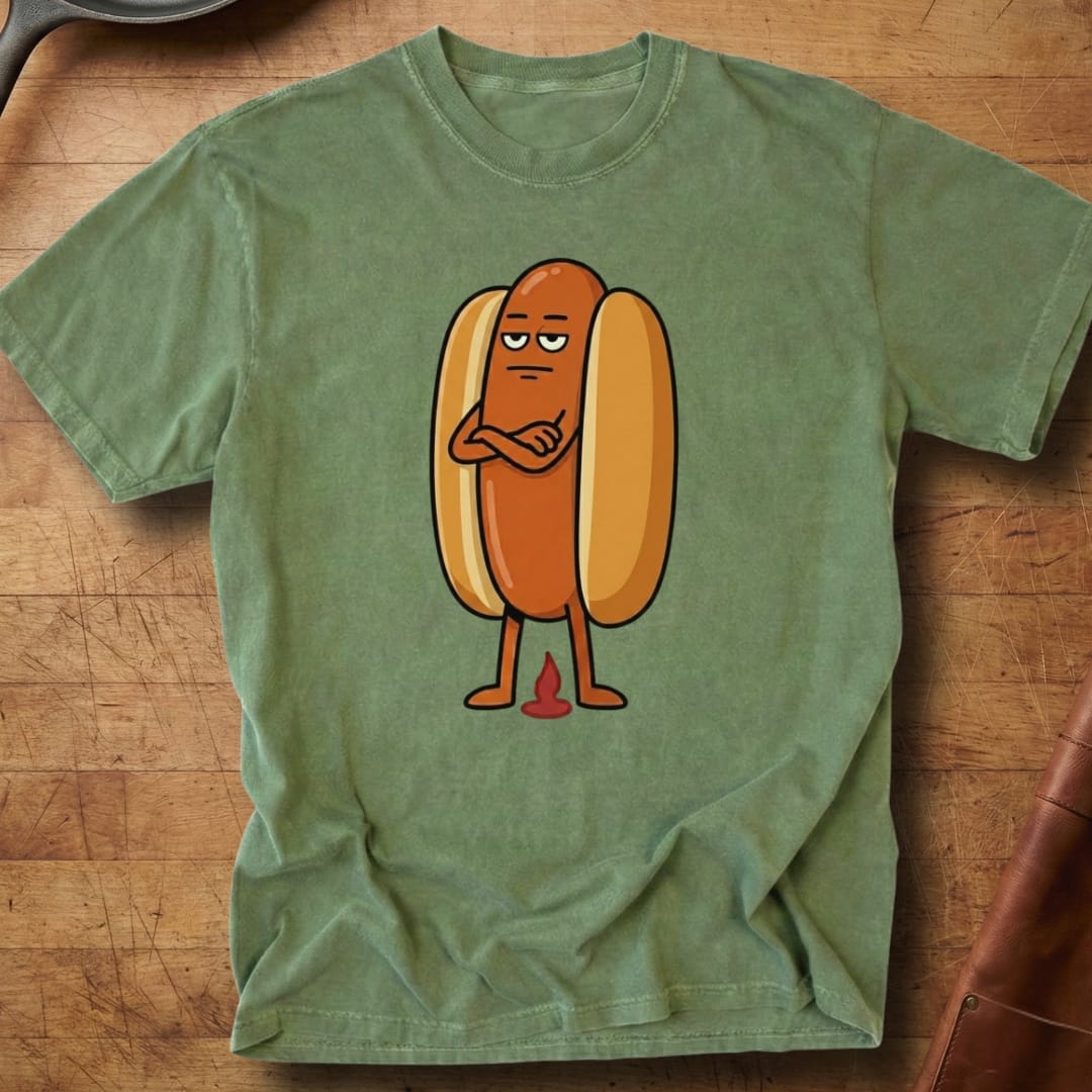 Hotdog Don't Give A... — Premium Tee