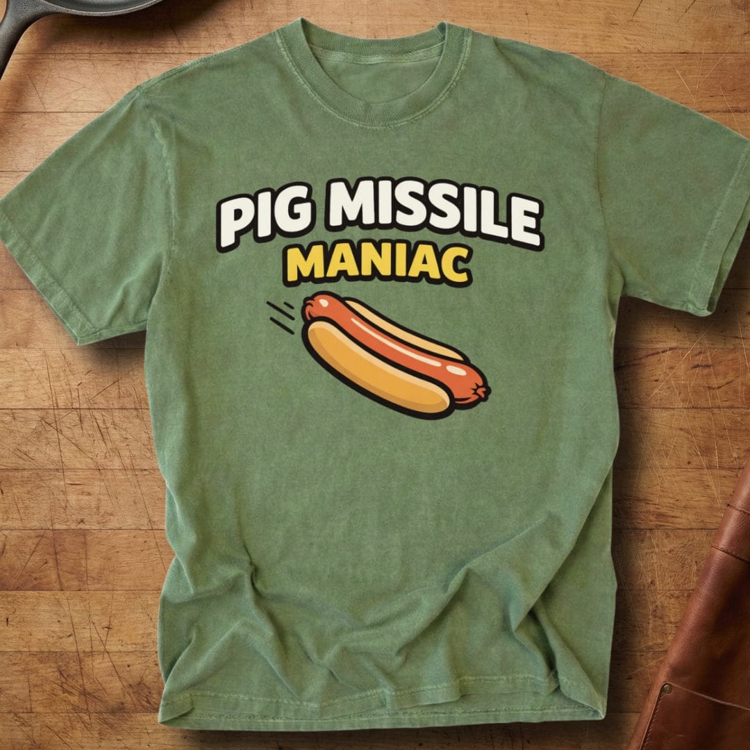 Pig Missile Maniac — Premium Tee