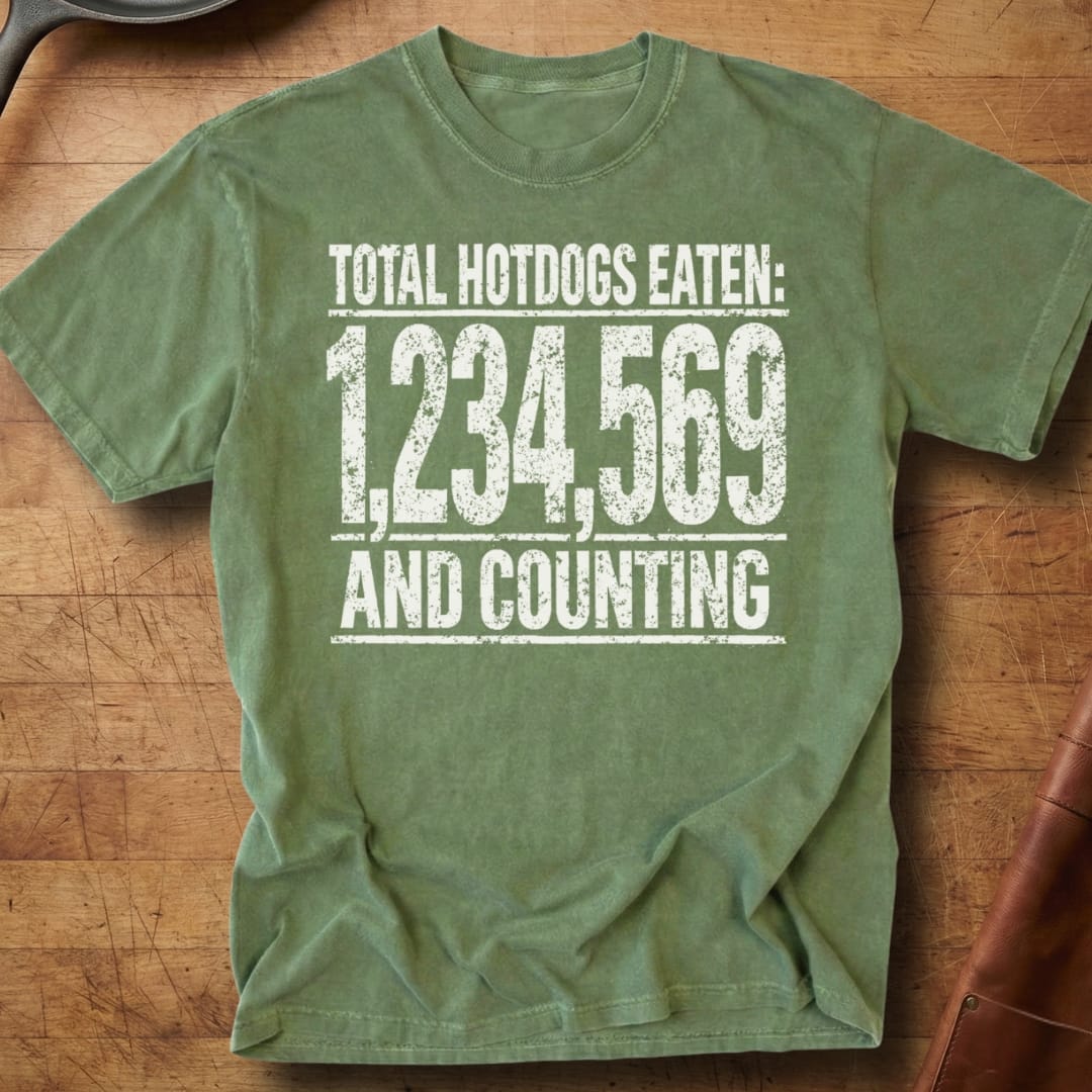 Total Hotdogs Eaten — Premium Tee