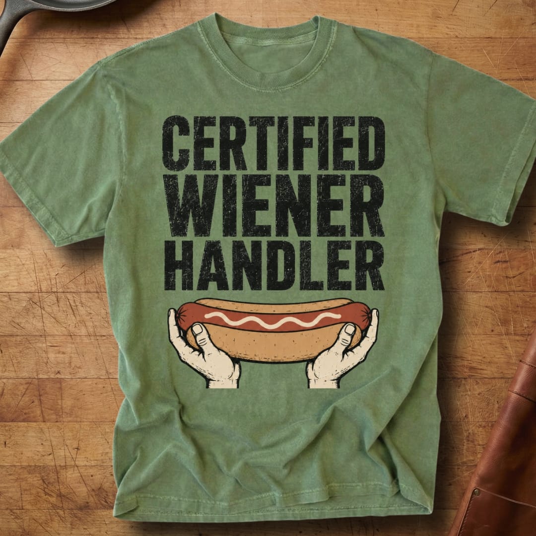 Certified Wiener Handler — Premium Tee