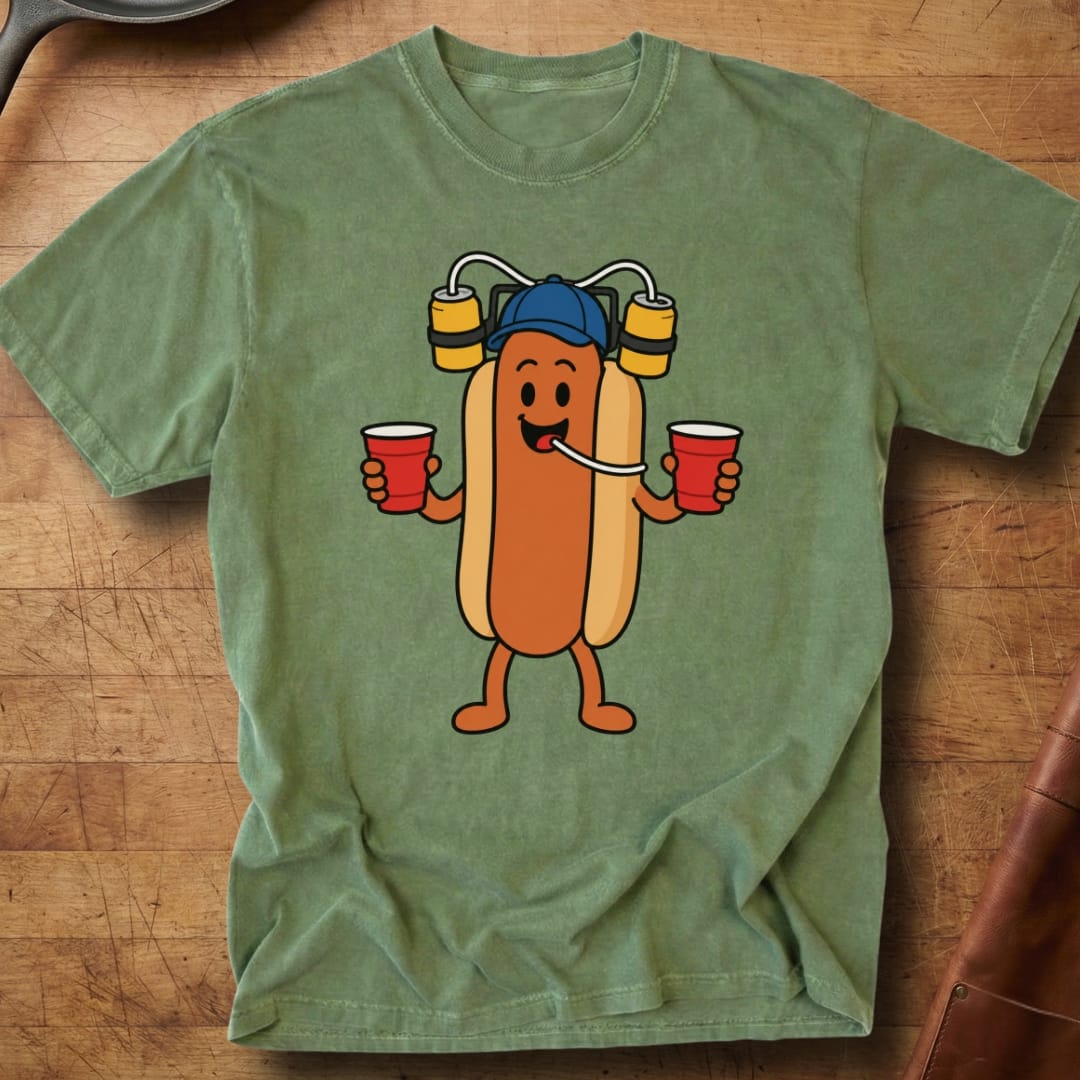 Hotdog Here to Party — Premium Tee
