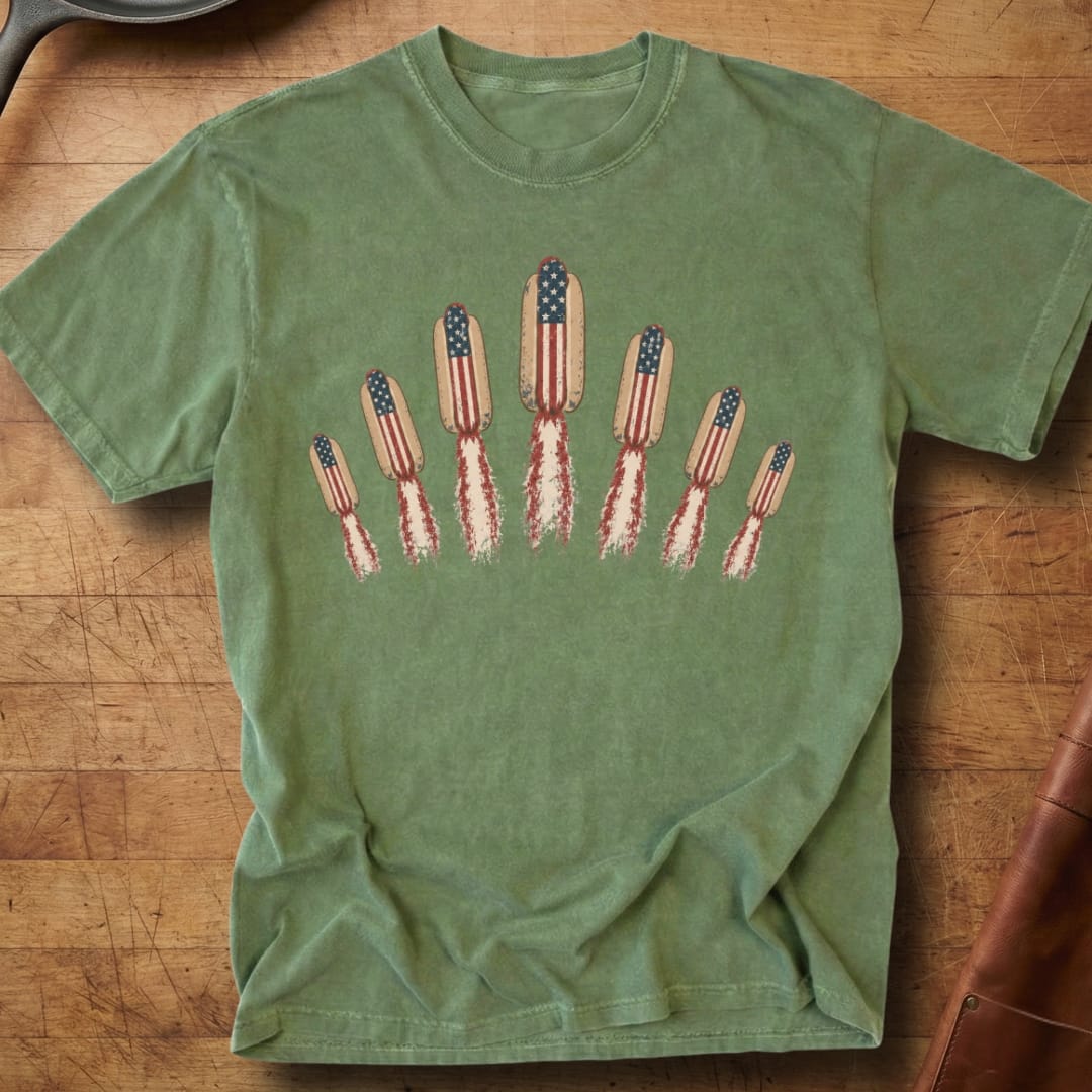Hotdog Flying V — Premium Tee