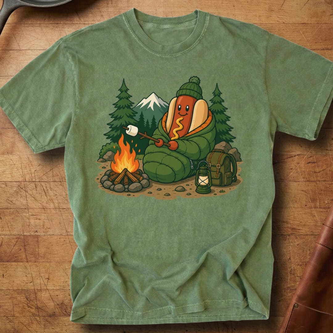 Camping Dog — Premium Tee