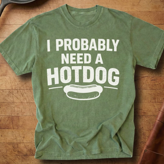 Probably Need a Hotdog — Premium Tee