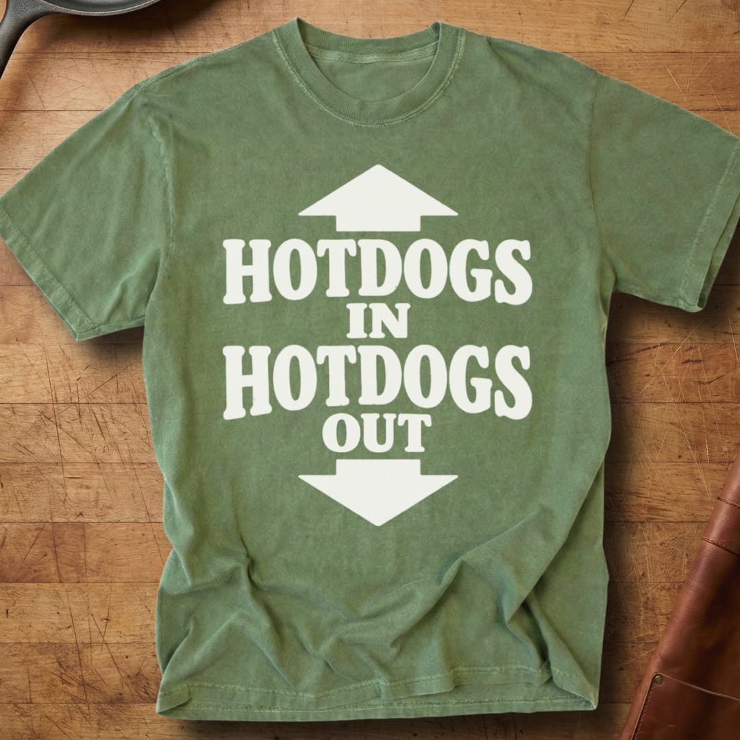 Hotdogs In, Hotdogs Out — Premium Tee