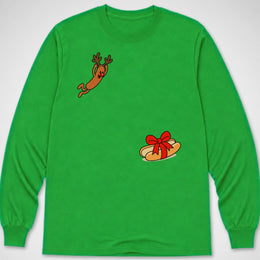 Reindeer Hotdog Dive — Long Sleeve Tee