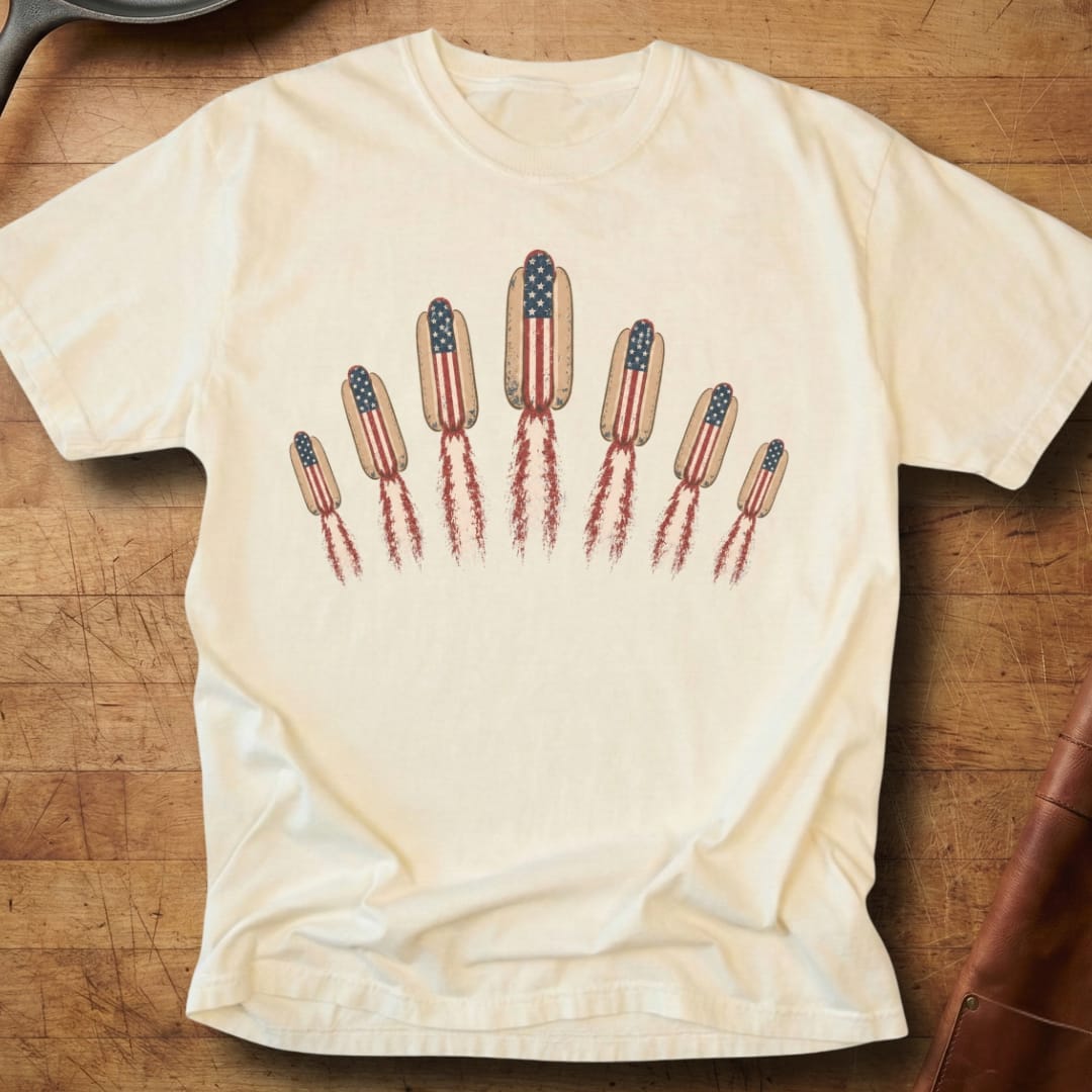 Hotdog Flying V — Premium Tee