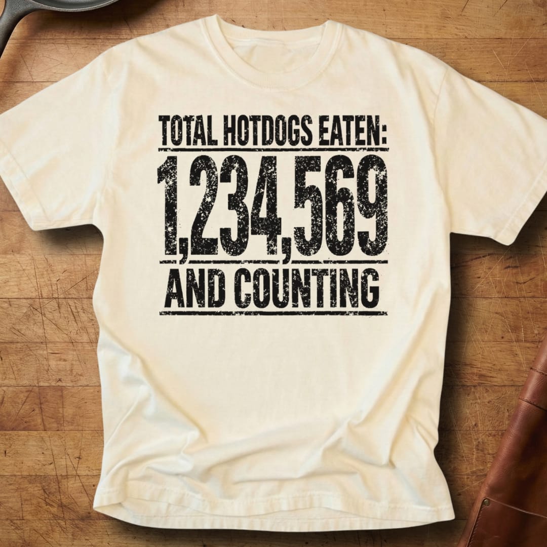 Total Hotdogs Eaten — Premium Tee