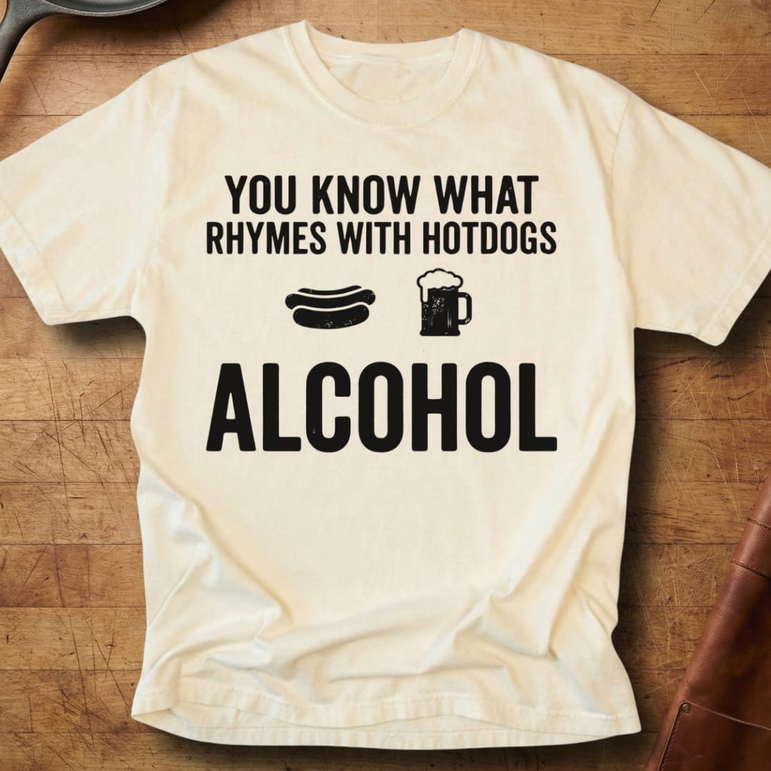 Hotdog Rhyme — Premium Tee