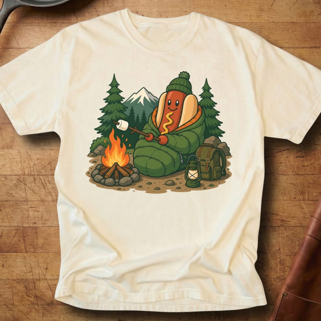 Camping Dog — Premium Tee