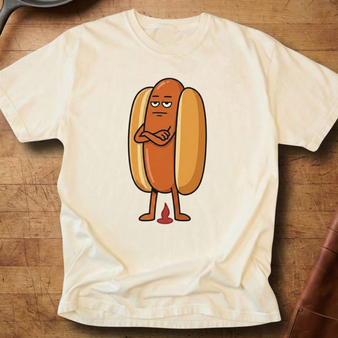 Hotdog Don't Give A... — Premium Tee