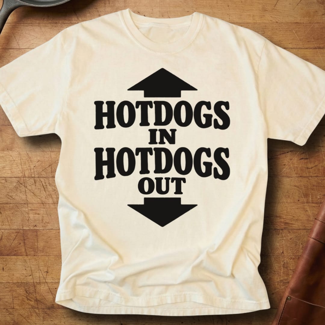 Hotdogs In, Hotdogs Out — Premium Tee