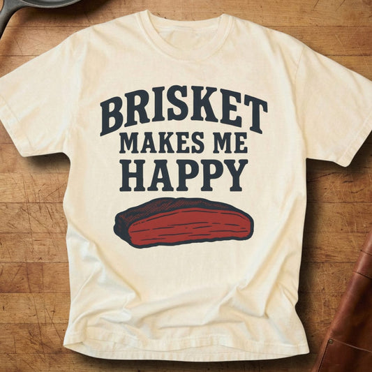Brisket Makes Me Happy — Premium Tee