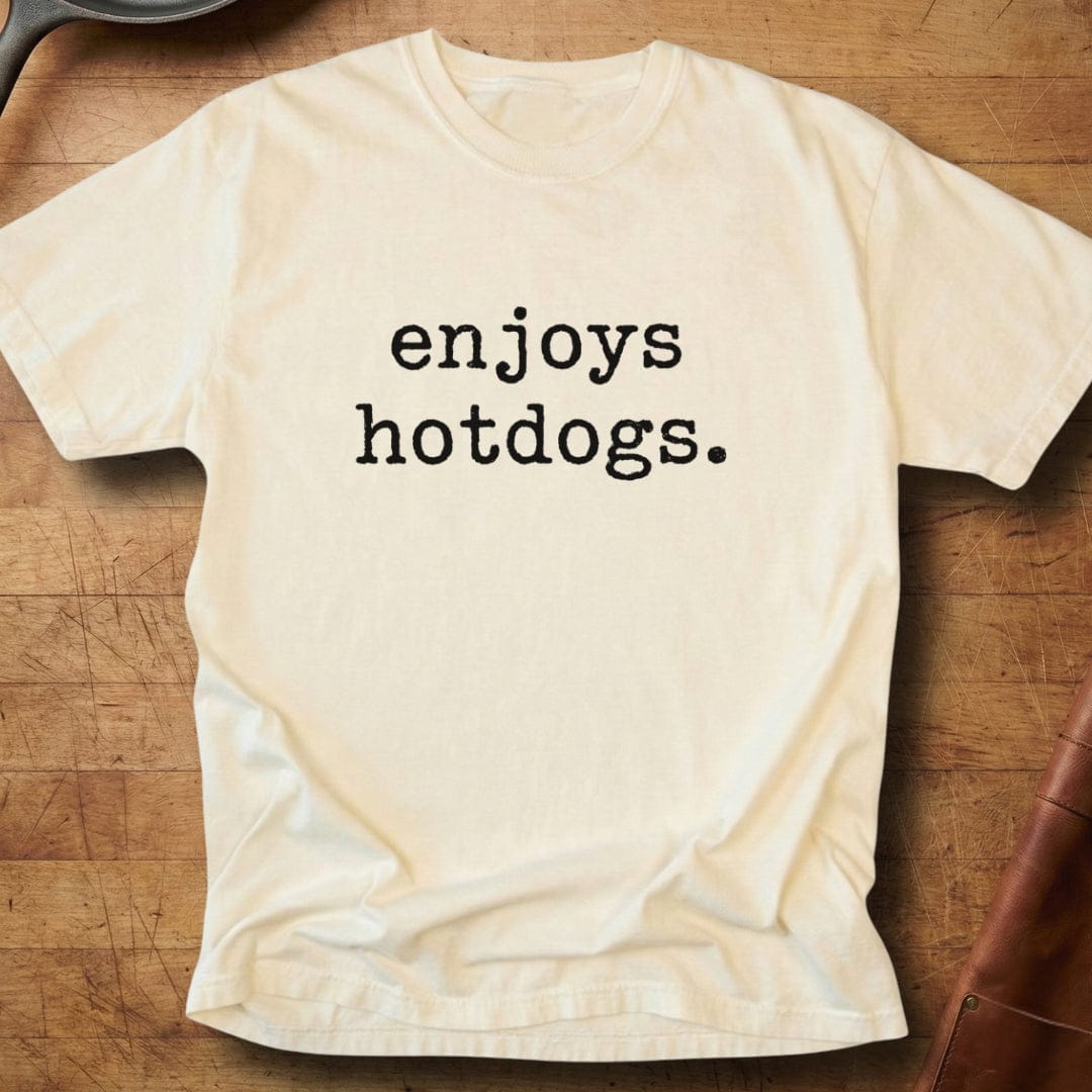 enjoys hotdogs — Premium Tee