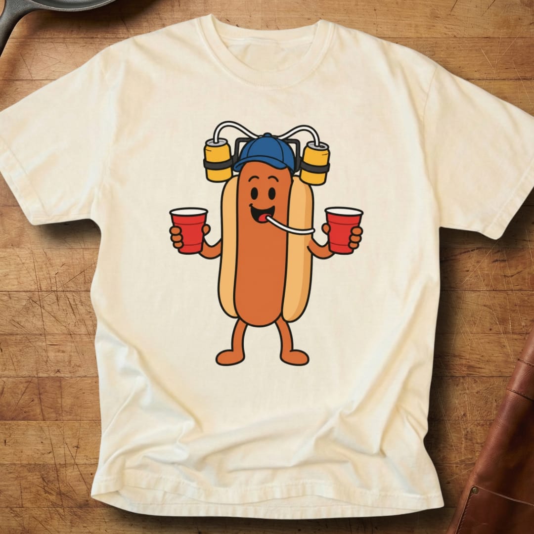 Hotdog Here to Party — Premium Tee