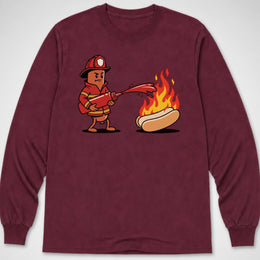 Firefighter Hotdog — Long Sleeve Tee