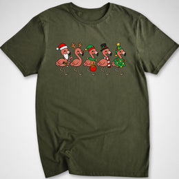 Christmas Flamingos T-Shirt