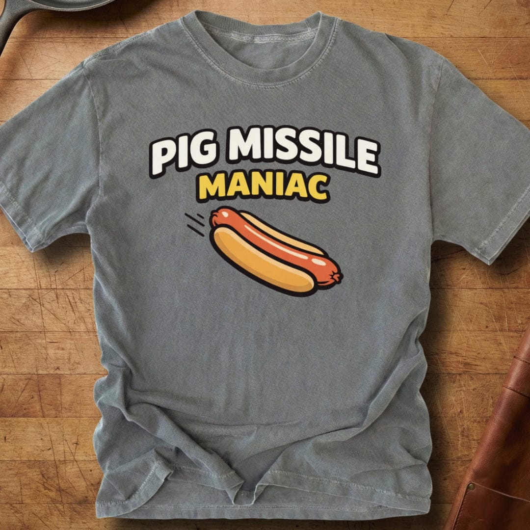 Pig Missile Maniac — Premium Tee
