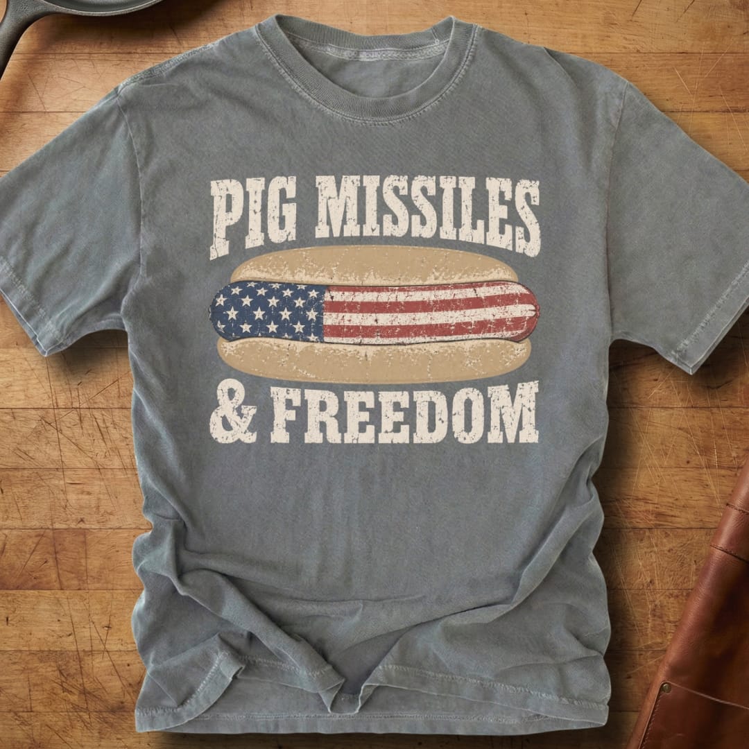 Pig Missiles & Freedom — Premium Tee