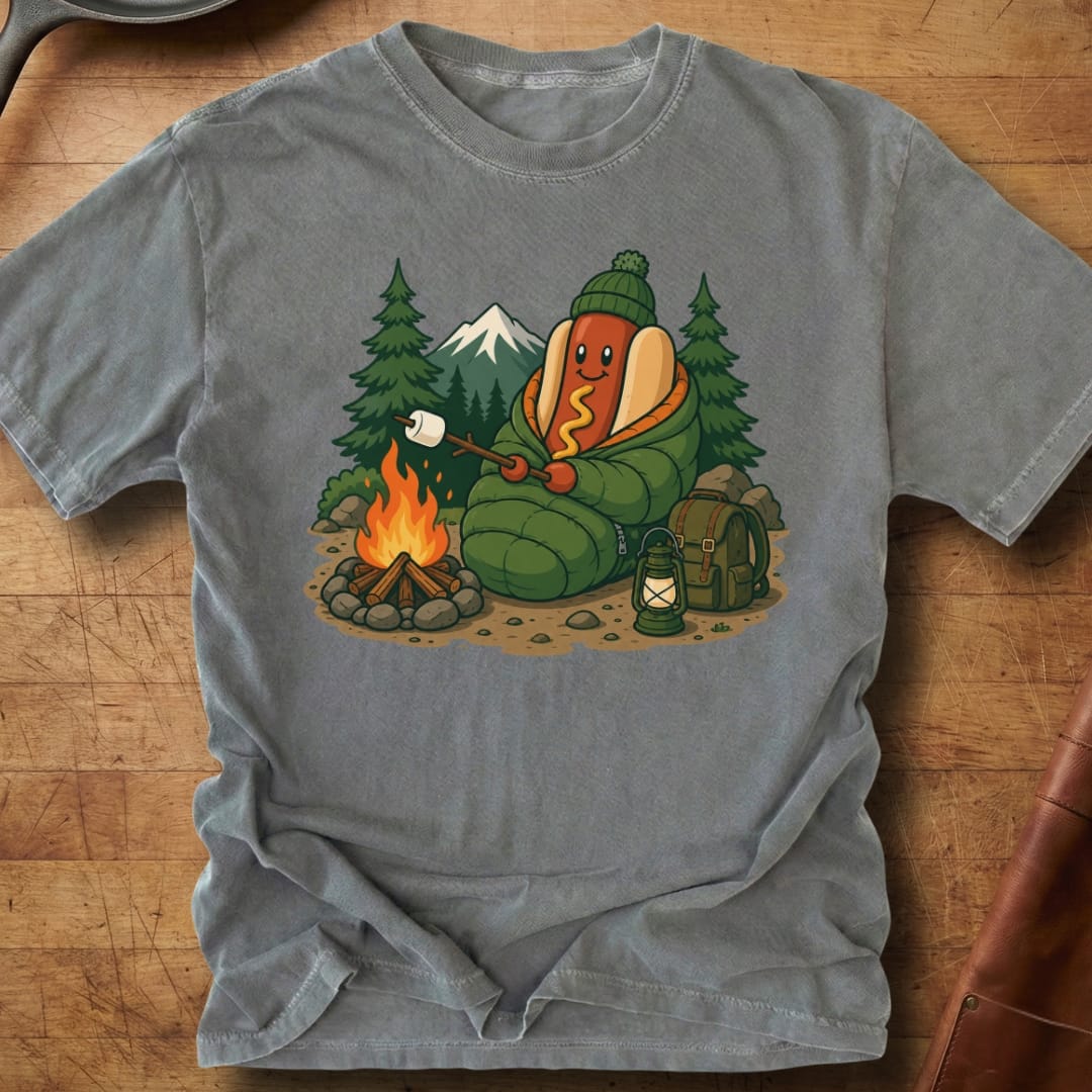 Camping Dog — Premium Tee