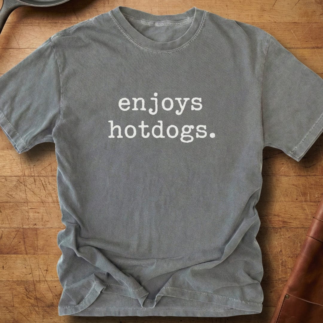 enjoys hotdogs — Premium Tee
