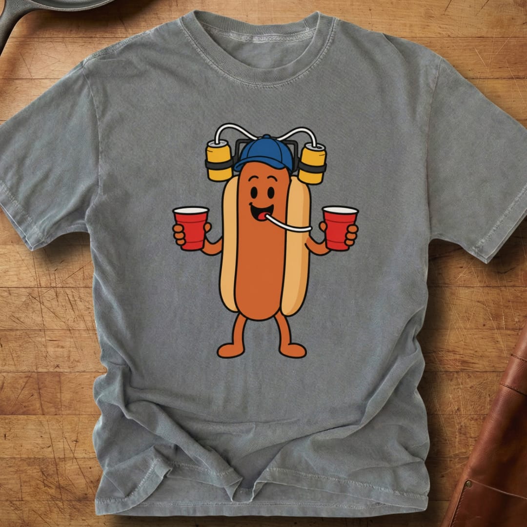 Hotdog Here to Party — Premium Tee