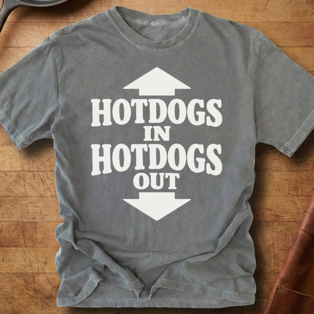 Hotdogs In, Hotdogs Out — Premium Tee