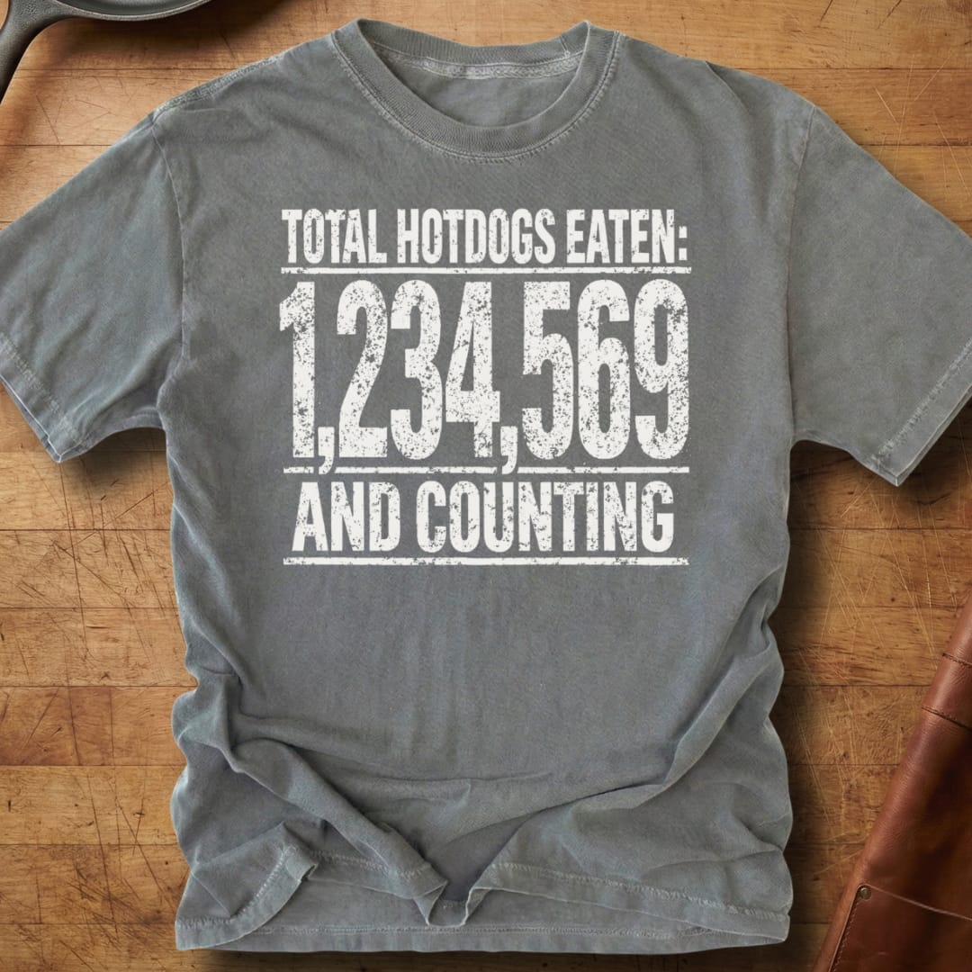 Total Hotdogs Eaten — Premium Tee