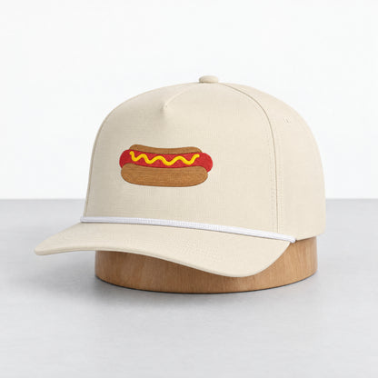 The Frank rope hat in Ivory, three-quarter front view