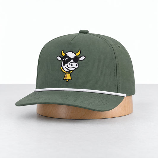 The Earl rope hat in Moss, three-quarter front view