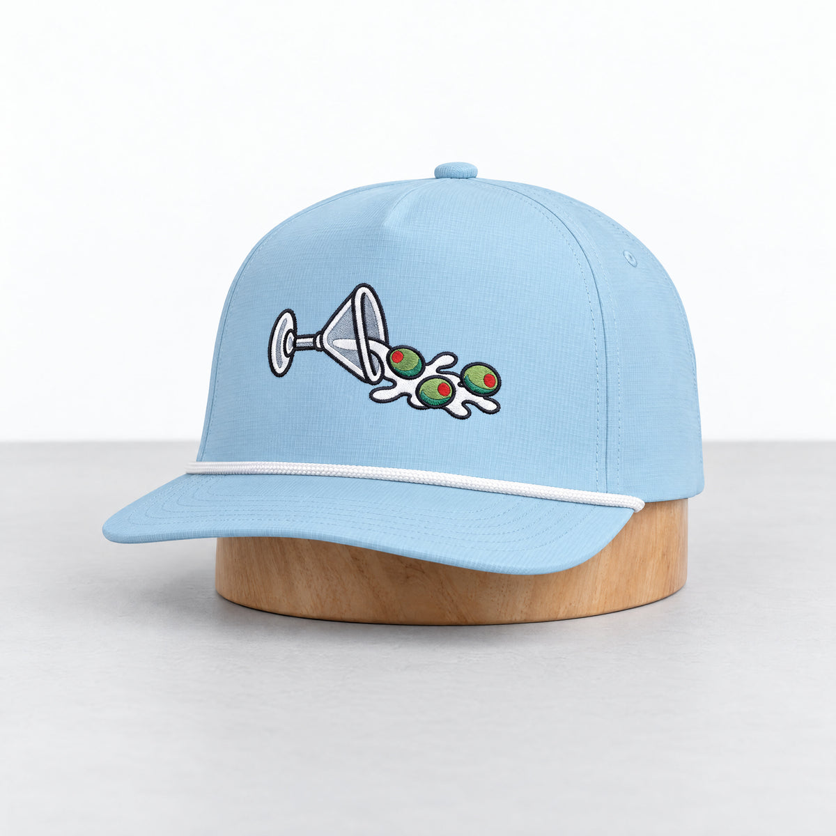Extra Dirty rope hat in Chambray, three-quarter front view
