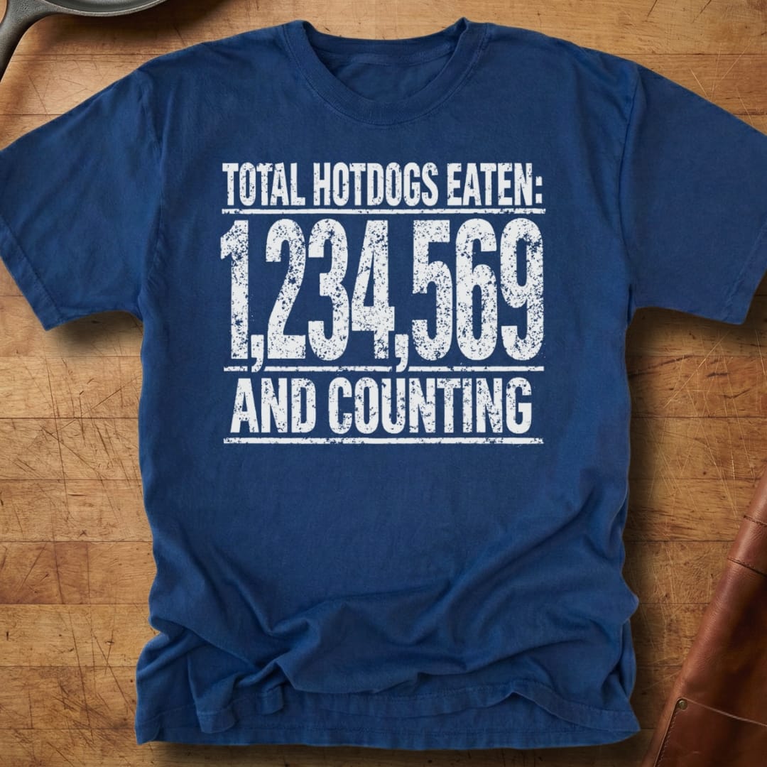 Total Hotdogs Eaten — Premium Tee