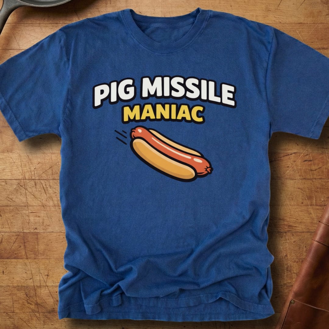 Pig Missile Maniac — Premium Tee