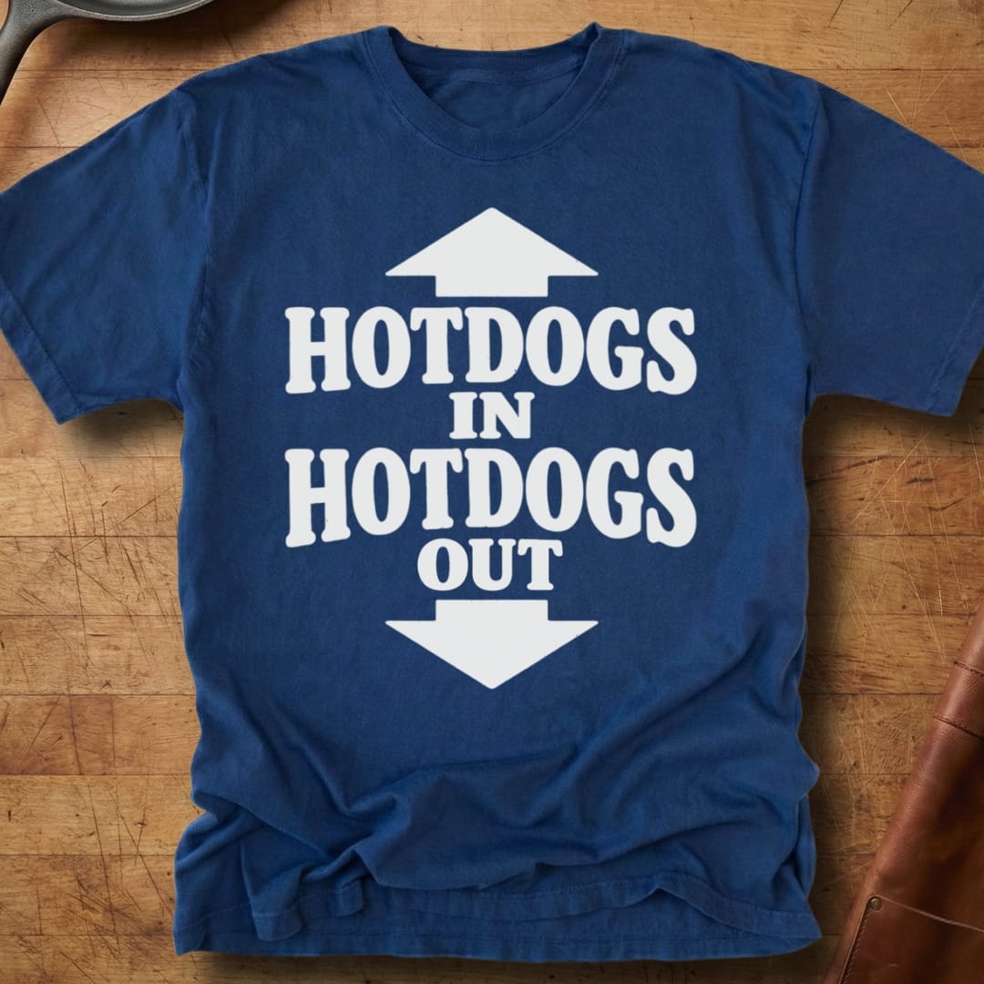 Hotdogs In, Hotdogs Out — Premium Tee