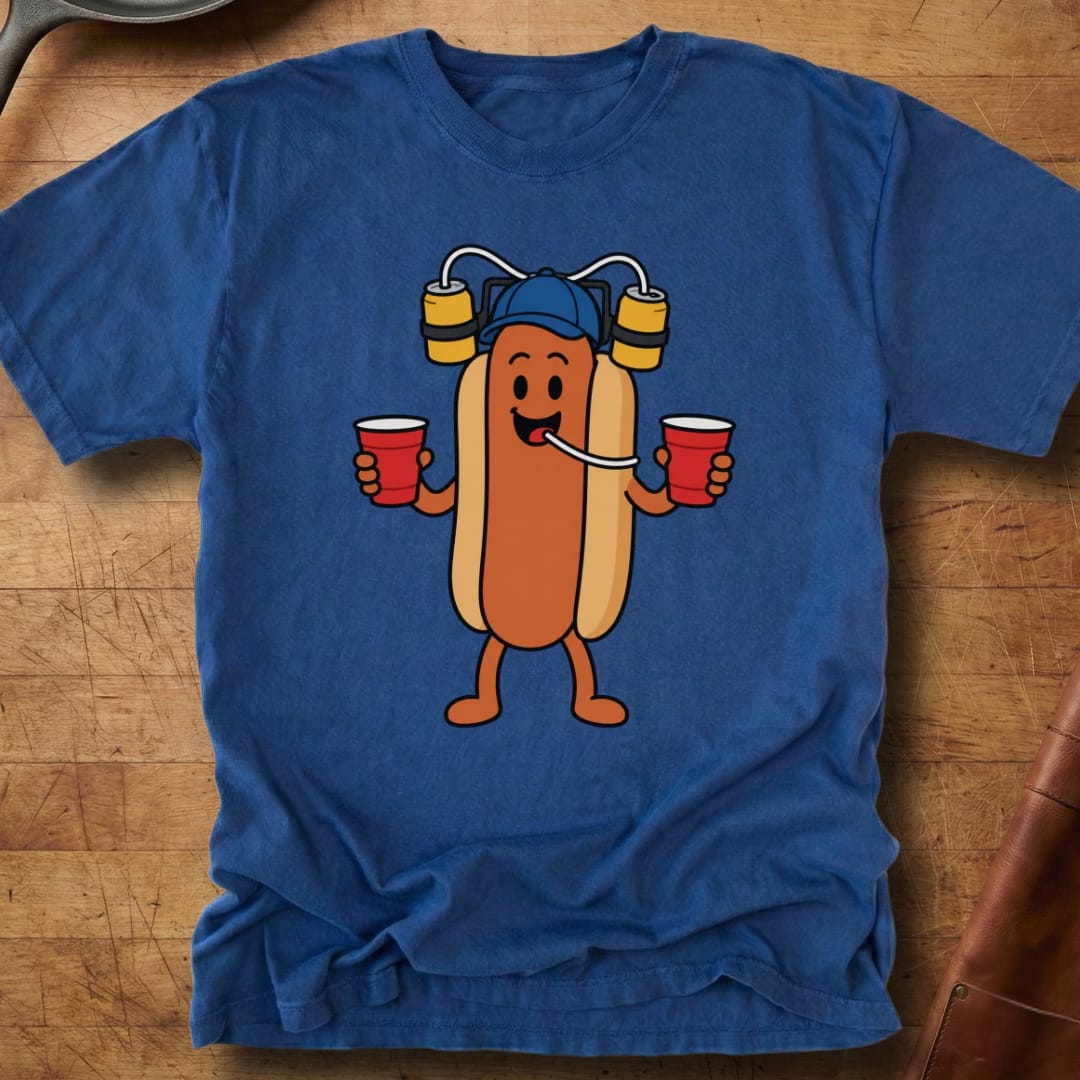 Hotdog Here to Party — Premium Tee