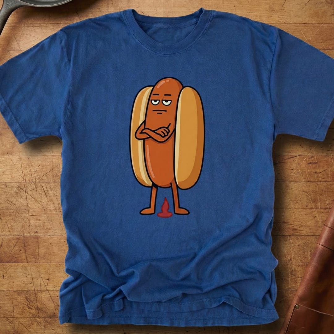 Hotdog Don't Give A... — Premium Tee