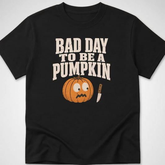 Bad Day to be a Pumpkin — Youth Tee — Black