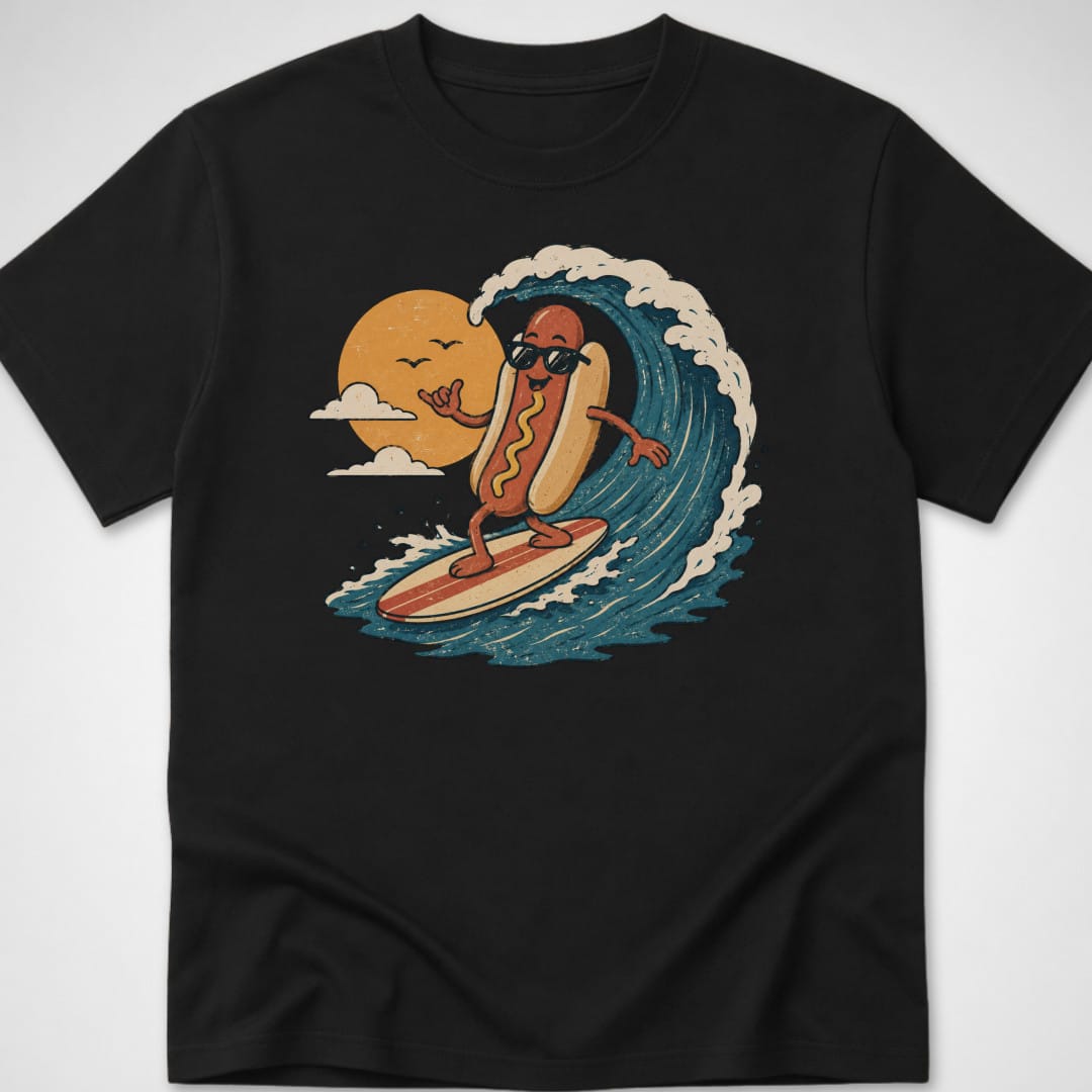 Hotdog Surf Club — Youth Tee — Black