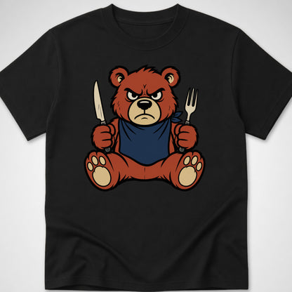 Hangry Bear — Youth Tee — Black