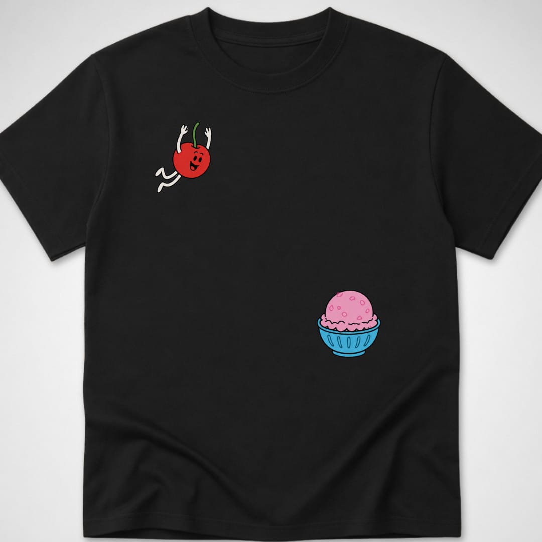 Cherry dive — Youth Tee — Black