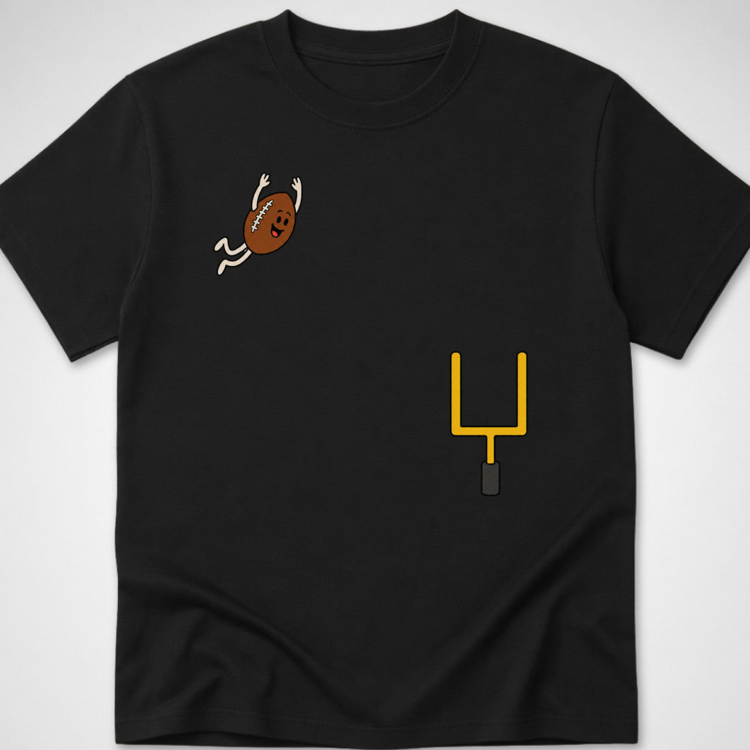 Football Dive — Youth Tee — Black