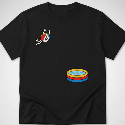 Beach Ball Dive — Youth Tee — Black