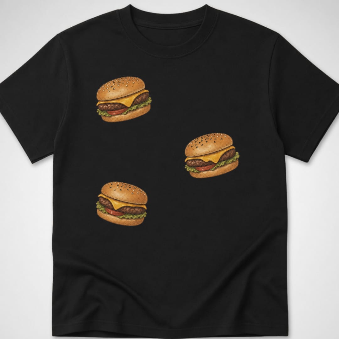 3 Burgers — Youth Tee — Black