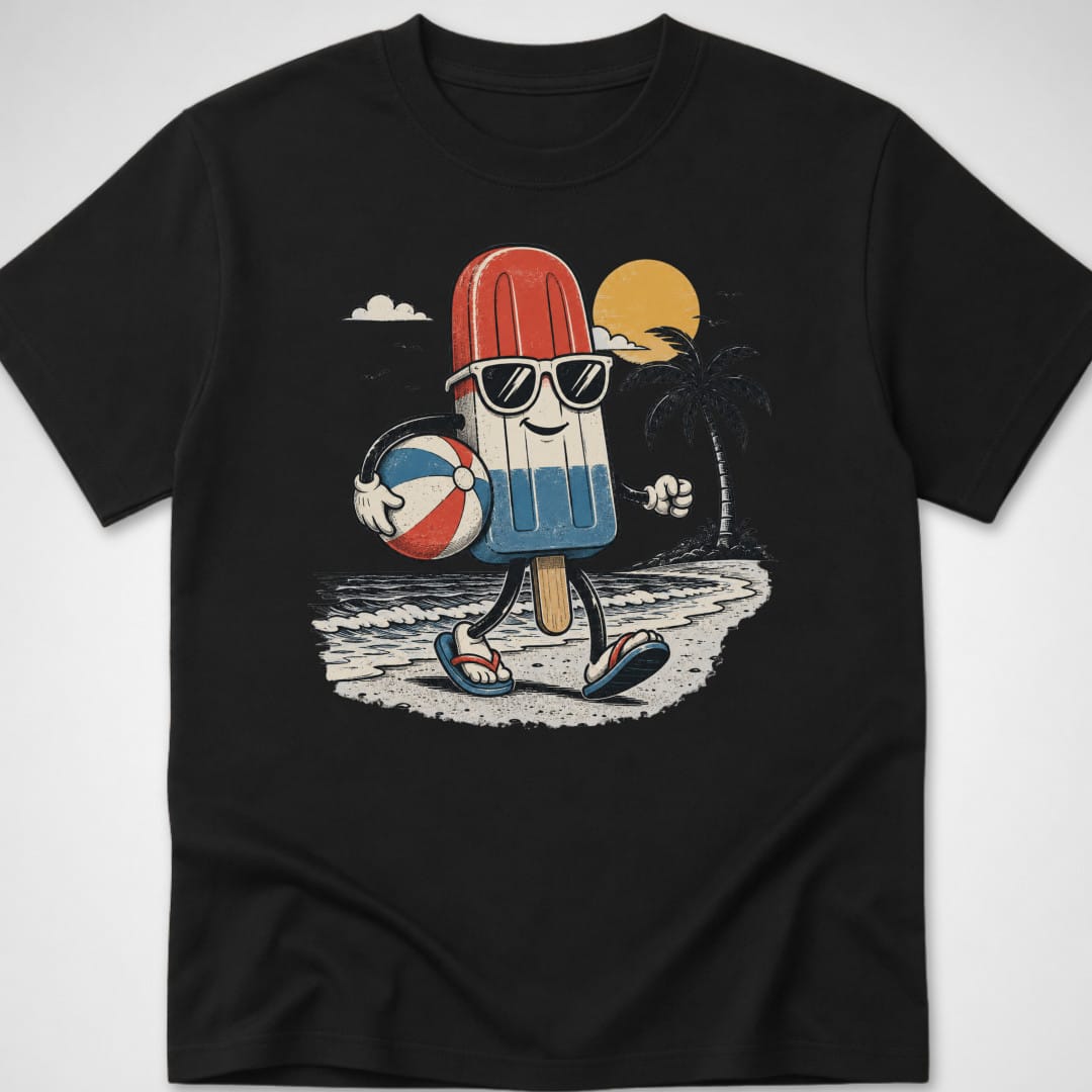 Red, White & Chill — Youth Tee — Black