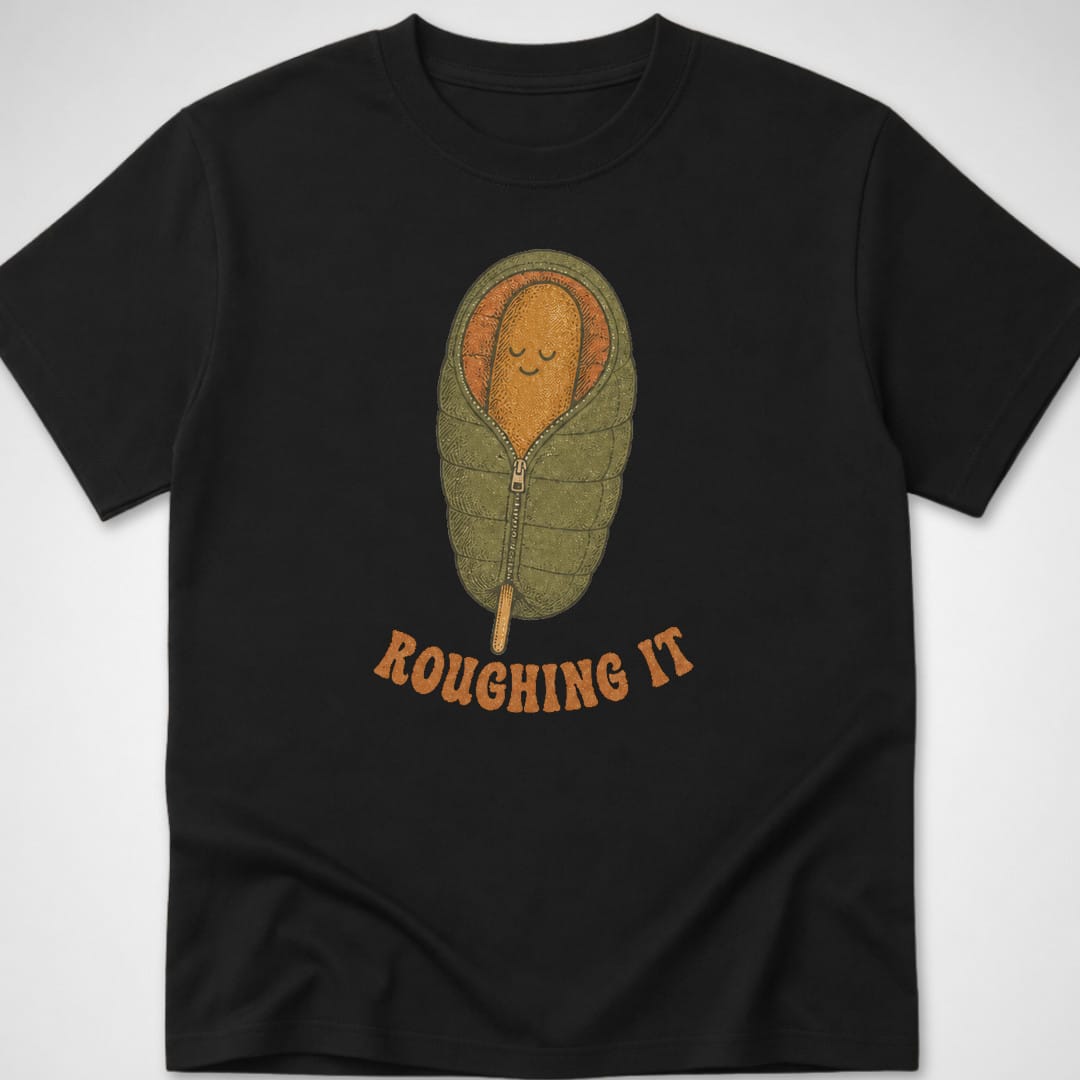 Roughing It — Youth Tee — Black